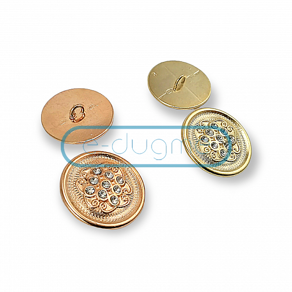 27 mm 44 L Jacket Button with With Rhinestone Luxe Design  E 561