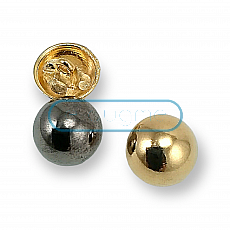 Curved Metal Jacket Button 16 mm 26 Size E 90