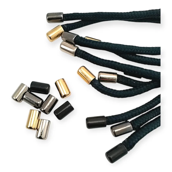 Metal Bağ Ucu Silindir Model 5,5 mm Kordon Girişli E 2049