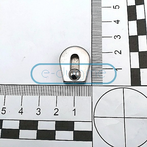 Metal Stopper Single Hole 10x3.5 mm Hole Diameter Side Clamping - Bridge E 2257