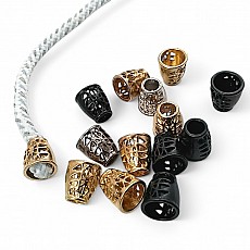 Metal Cord End Bell Model 6 mm Cord Entry Patterned and Aesthetic Design E 1173