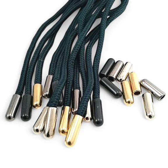 Metal Bağ Ucu Kalın - Silindir Model 4,8 mm Kordon Girişli E 1333