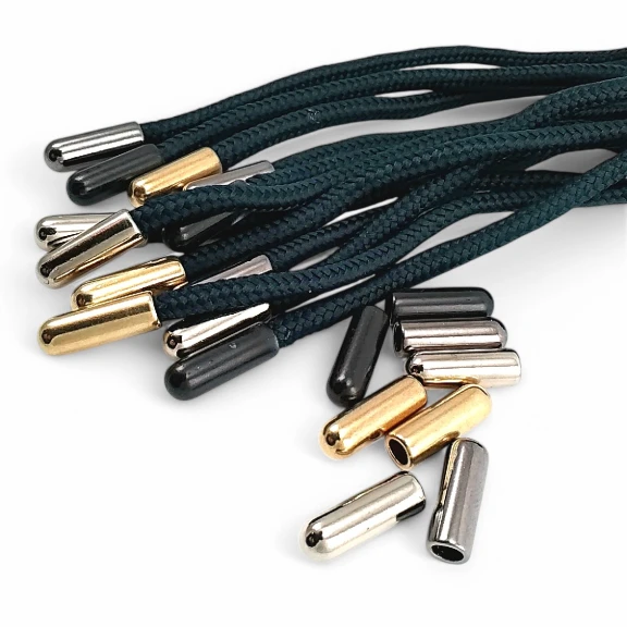 Metal Bağ Ucu Kalın - Silindir Model 4,8 mm Kordon Girişli E 1333