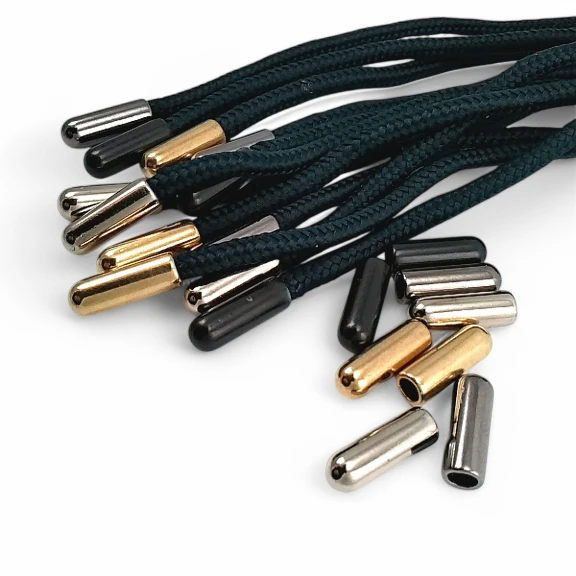 Metal Bağ Ucu Kalın - Silindir Model 4,8 mm Kordon Girişli E 1333