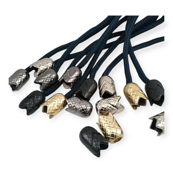 Metal Bağ Ucu Lale Model 6 mm Kordon Girişli Desenli Ve Estetik Tasarımlı E 1464