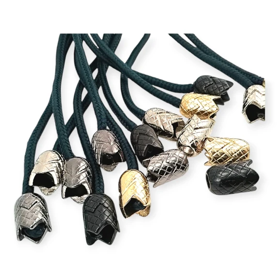 Metal Bağ Ucu Lale Model 6 mm Kordon Girişli Desenli Ve Estetik Tasarımlı E 1464