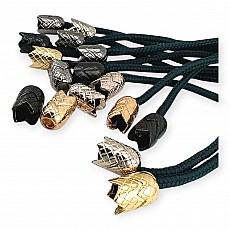 Metal Cord End Tulip Model 6 mm 0,24" Cord Entry Patterned and Aesthetic Design E 1464