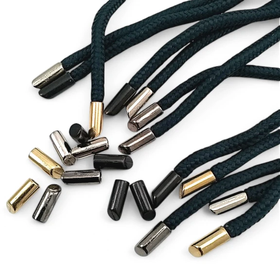 Metal Bağ Ucu 4 mm Kordon Girişli Silindir Model - Estetik Model Ufak Boy E 1725