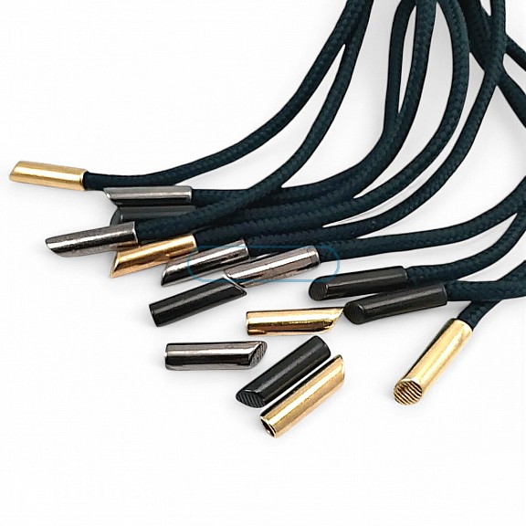 Metal Bağ Ucu 5 mm Kordon Girişli Silindir - Estetik Model Büyük Boy E 2009