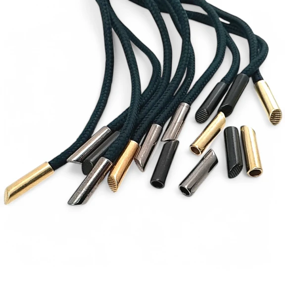 Metal Bağ Ucu 5 mm Kordon Girişli Silindir - Estetik Model Büyük Boy E 2009