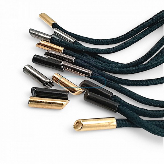 Metal Bağ Ucu 5 mm Kordon Girişli Silindir - Estetik Model Büyük Boy E 2009