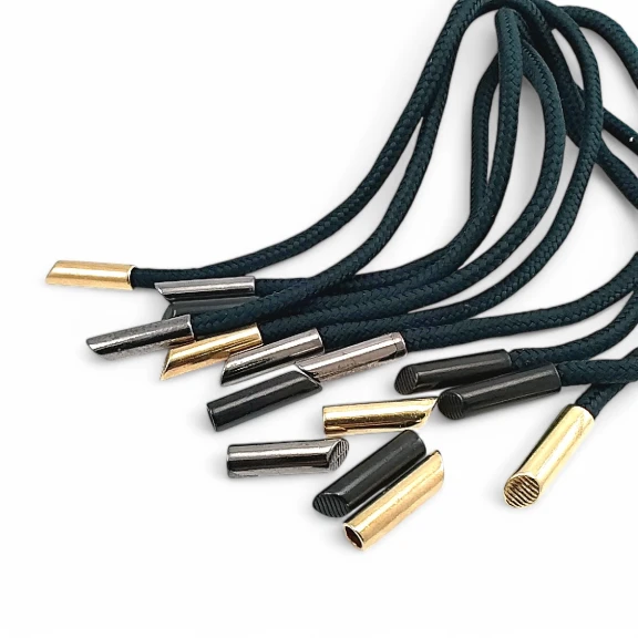 Metal Bağ Ucu 5 mm Kordon Girişli Silindir - Estetik Model Büyük Boy E 2009