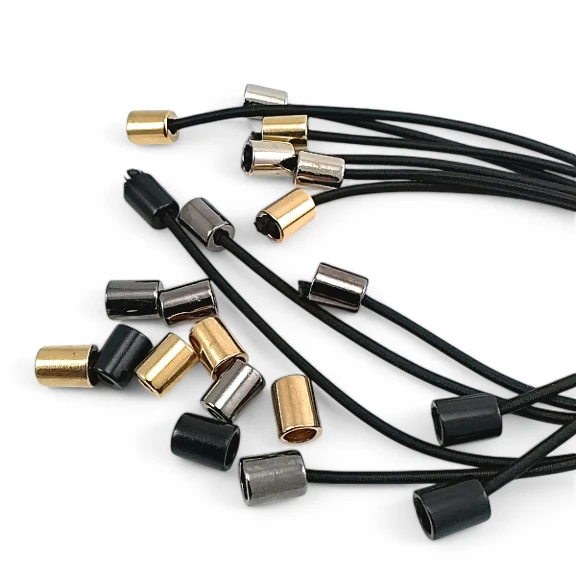 Metal Bağ Ucu Silindir Model 4 mm Kordon Girişli E 2062