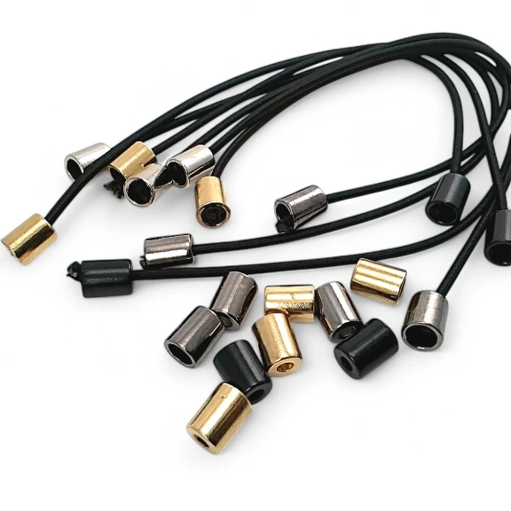 Metal Bağ Ucu Silindir Model 4 mm Kordon Girişli E 2062