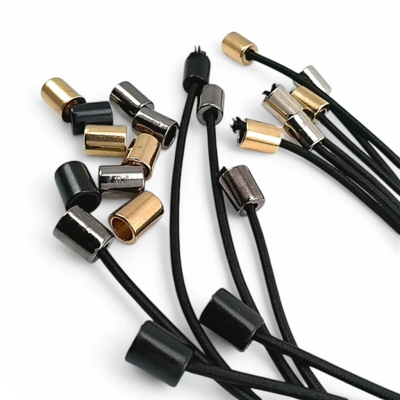 Metal Bağ Ucu Silindir Model 4 mm Kordon Girişli E 2062