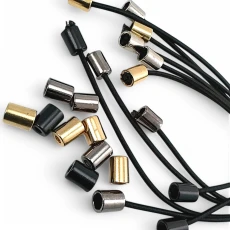 Metal Bağ Ucu Silindir Model 4 mm Kordon Girişli E 2062