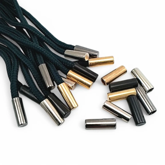 Metal Bağ Ucu 5,5 mm Kordon Girişli Silindir Model - Büyük Boy E 2232