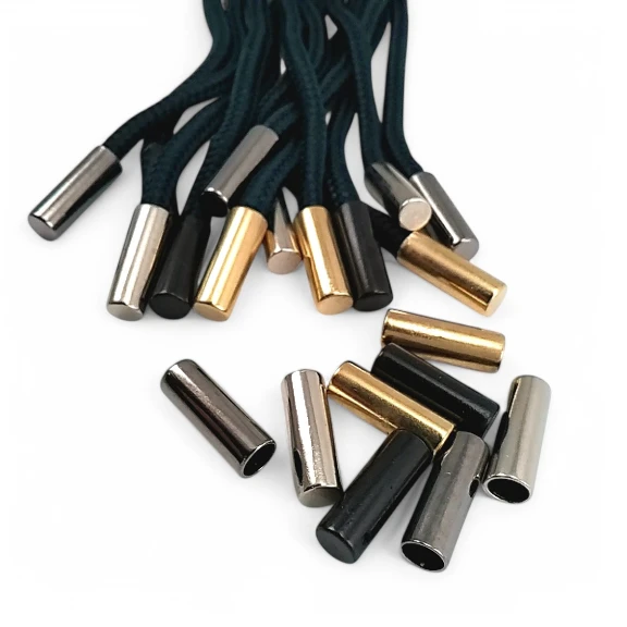 Metal Bağ Ucu 5,5 mm Kordon Girişli Silindir Model - Büyük Boy E 2232