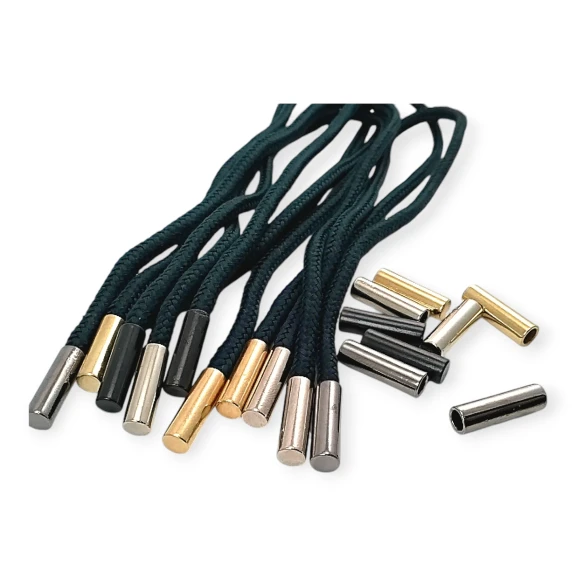 Silindir Model Metal Bağ Ucu Altı Düz Model 4,5 mm Kordon Girişli E 2252