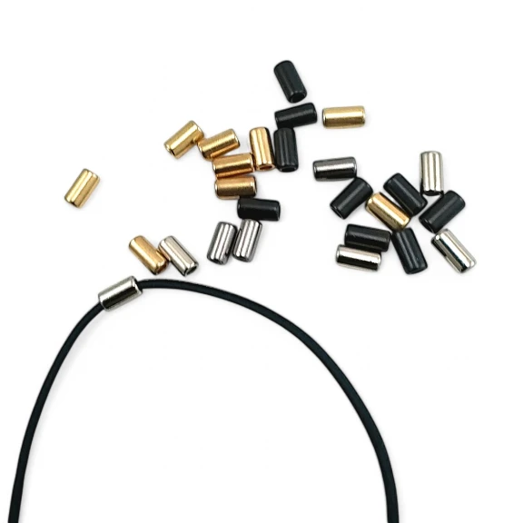 Silindir Model Metal Bağ Ucu 3,5 mm Kordon Girişli Küçük Boy E 2276