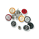 19 mm 30 Size Snap Button Cup Crown Logo 54 System Set of 4 E 1448