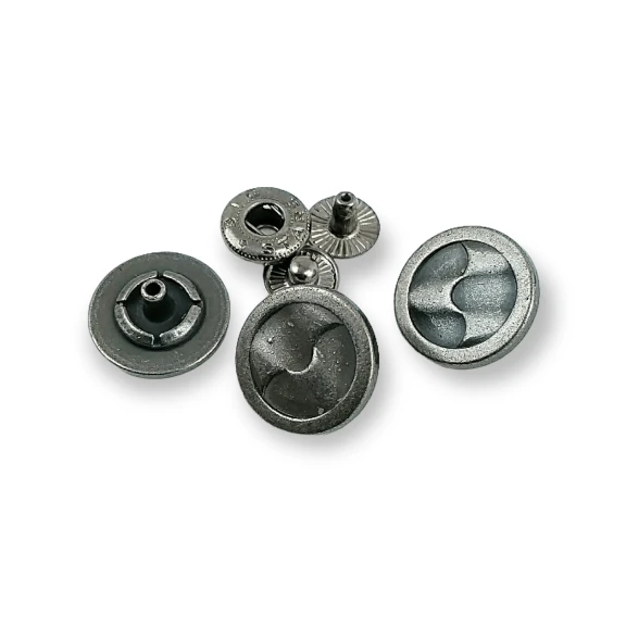 Şık Desenli Ceket Çıt Çıt Düğme 17 mm - 27 Boy 54 Sistem 4 lü Takım E 1457