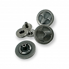 Stylish Patterned Jacket Snap Button 17 mm - 27 L 54 System 4 Piece Set E 1457