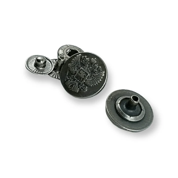 Arma Desenli Ceket Çıt Çıt Düğme 17 mm - 27 Boy 54 Sistem 4 lü Takım E 1492