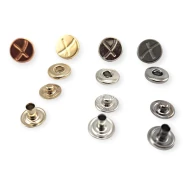 Çıtçıt Düğme 15 mm X Desenli Mont Düğmesi E 521