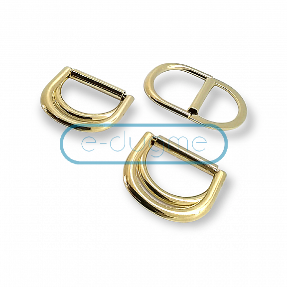 3 cm Double Ring D Buckle Belt and Adjustment Buckle Metal E 1991