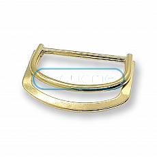 4 cm Double Ring D Buckle Metal Belt and Adjustment Buckle E 2081