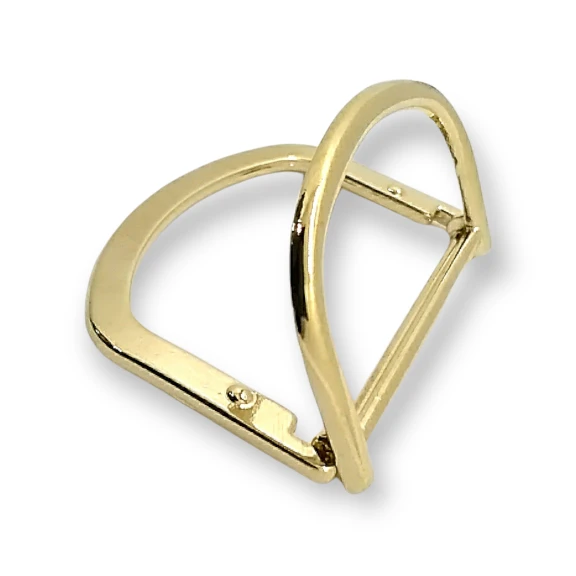 4 cm Double Ring D Buckle Metal Belt and Adjustment Buckle E 2081