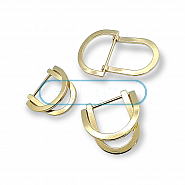 23 mm Double D Ring Buckle Metal Adjusting Buckle and Belt Buckle E 2145