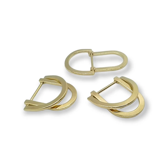 23 mm Double D Ring Buckle Metal Adjusting Buckle and Belt Buckle E 2145