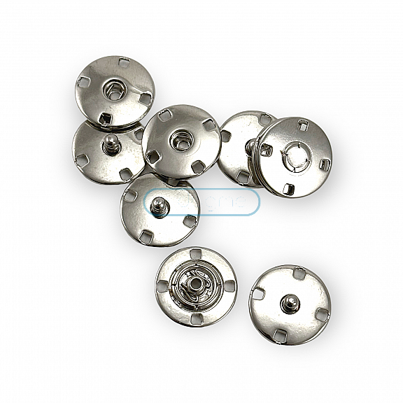 20 mm 32 L 13/16" Sew-on Snap Button Zamak Metal E 1813