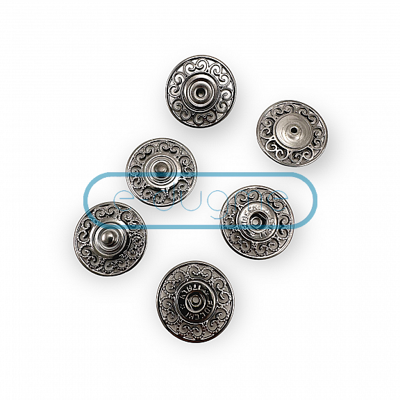 25 mm 40 L Sewing Snap Fasteners Button Motif Patterned E 2229