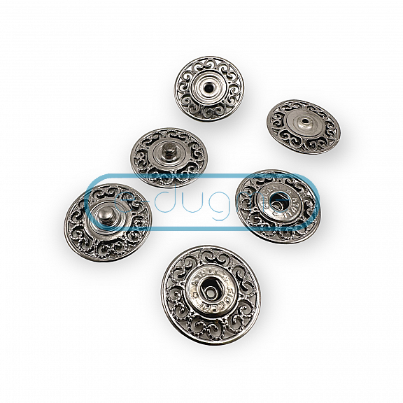 25 mm 40 L Sewing Snap Fasteners Button Motif Patterned E 2229
