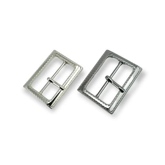 3.2 cm Metal Patterned Belt Buckle E 483