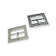 3 cm Belt Buckle Patterned Metal Center Bar Buckle  E 810