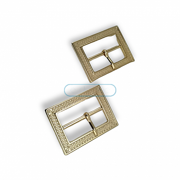 3 cm Belt Buckle Patterned Metal Center Bar Buckle  E 810