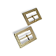 3 cm Belt Buckle Patterned Metal Center Bar Buckle  E 810