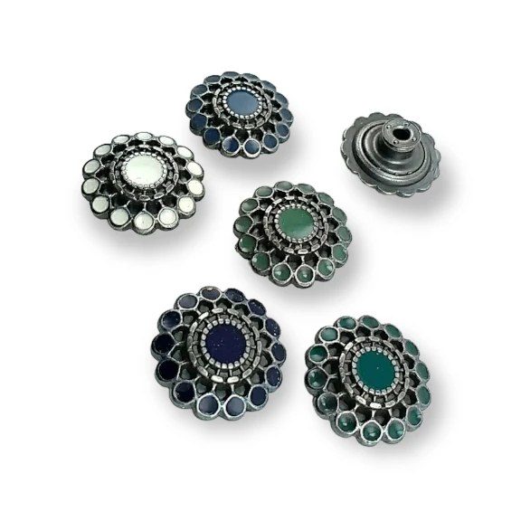 Kot Düğme 20 mm 32 Boy Mineli veya Taşlı Kot Düğmesi E 1032