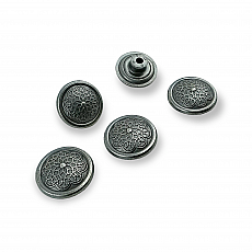 Geometric Patterned 20 mm 32 L Jeans Button E 311