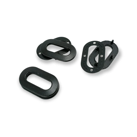 Kuşgözü 20 x 7 mm Metal Oval Çerçeve Şekil E 1943