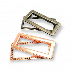 40 x 20 mm Metal Eyelet Rectangular Shape E 1983