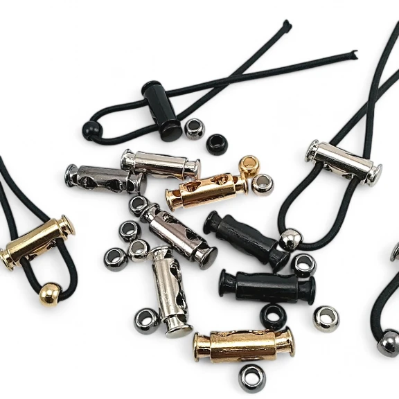 Stoper Çift Delikli Boncuk Gerdirme Kombinli Metal Stoper E 1365 - E 2058