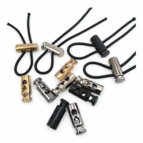 İki Delikli Metal Stoper 4,5 mm Delik Çaplı Üstten Basmalı Model - Zamak Stoper E 1915