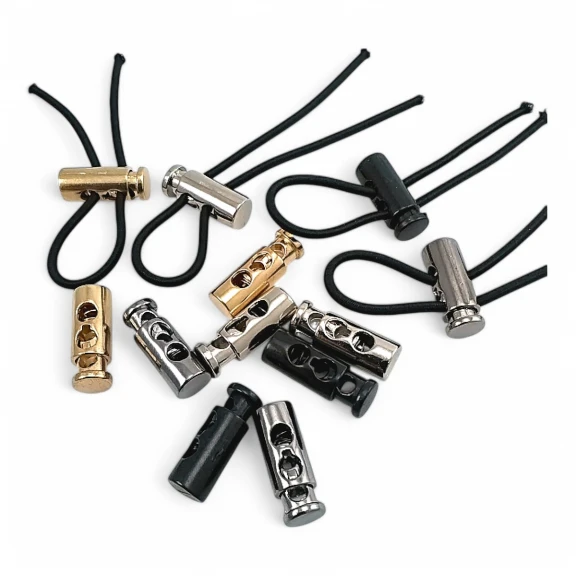 İki Delikli Metal Stoper 4,5 mm Delik Çaplı Üstten Basmalı Model - Zamak Stoper E 1915