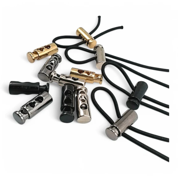 İki Delikli Metal Stoper 4,5 mm Delik Çaplı Üstten Basmalı Model - Zamak Stoper E 1915