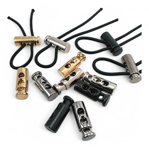 İki Delikli Metal Stoper 4,5 mm Delik Çaplı Üstten Basmalı Model - Zamak Stoper E 1915